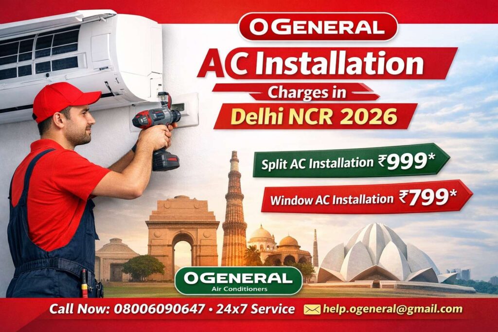 O General AC Installation Charges